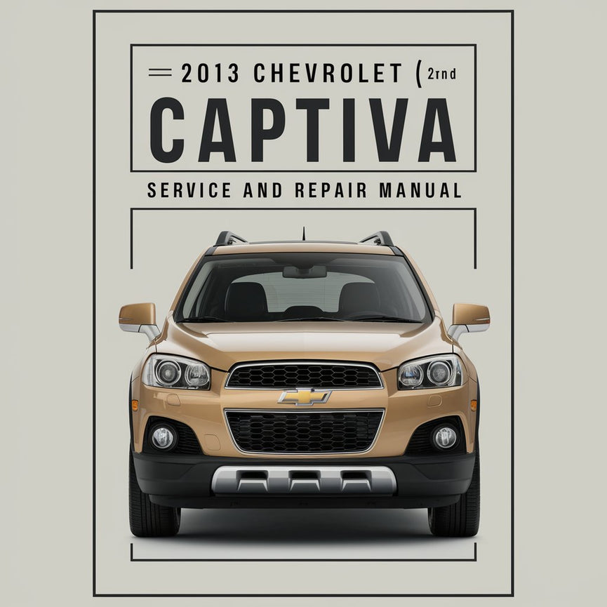 2013 Chevrolet Captiva (2. Generation) Wartungs- und Reparaturhandbuch