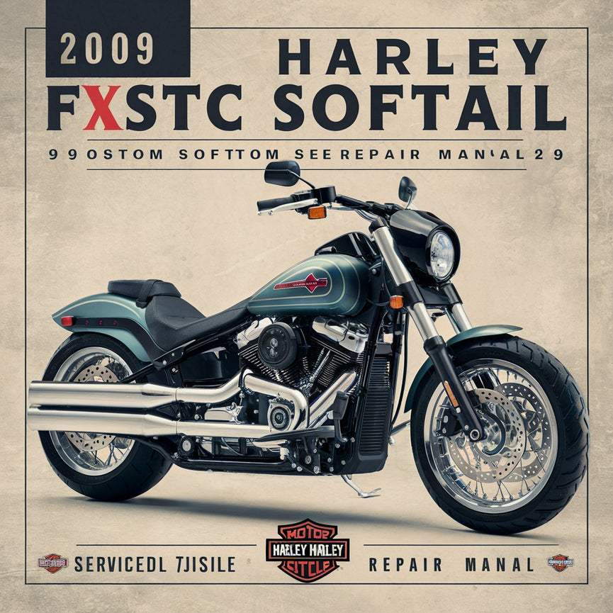 2009 HARLEY FXSTC SOFTAIL Custom SOFTAIL Service-Reparaturhandbuch