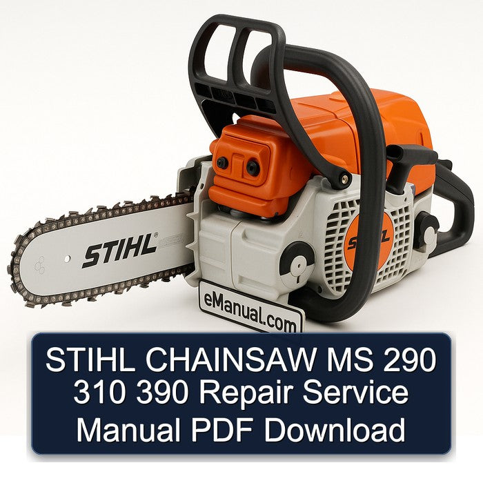 Stihl Chainsaw MS 290 310 390 Service Repair Workshop Manual PDF