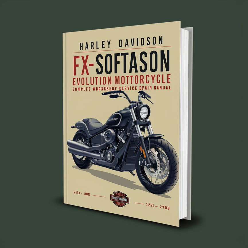 Manual completo de reparación y servicio de taller de motocicletas Harley Davidson FX-FL Softail Evolution 1984 1985 1986 1987 1988 1989 1990 1991 1992 1993 1994 1995 1996 1997 1998 1999