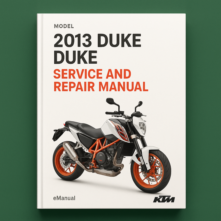 2013 KTM 690 DUKE DUKE R Service Repair Manual