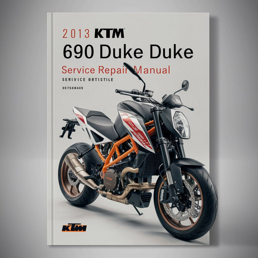 2013 KTM 690 DUKE DUKE R Service-Reparaturhandbuch