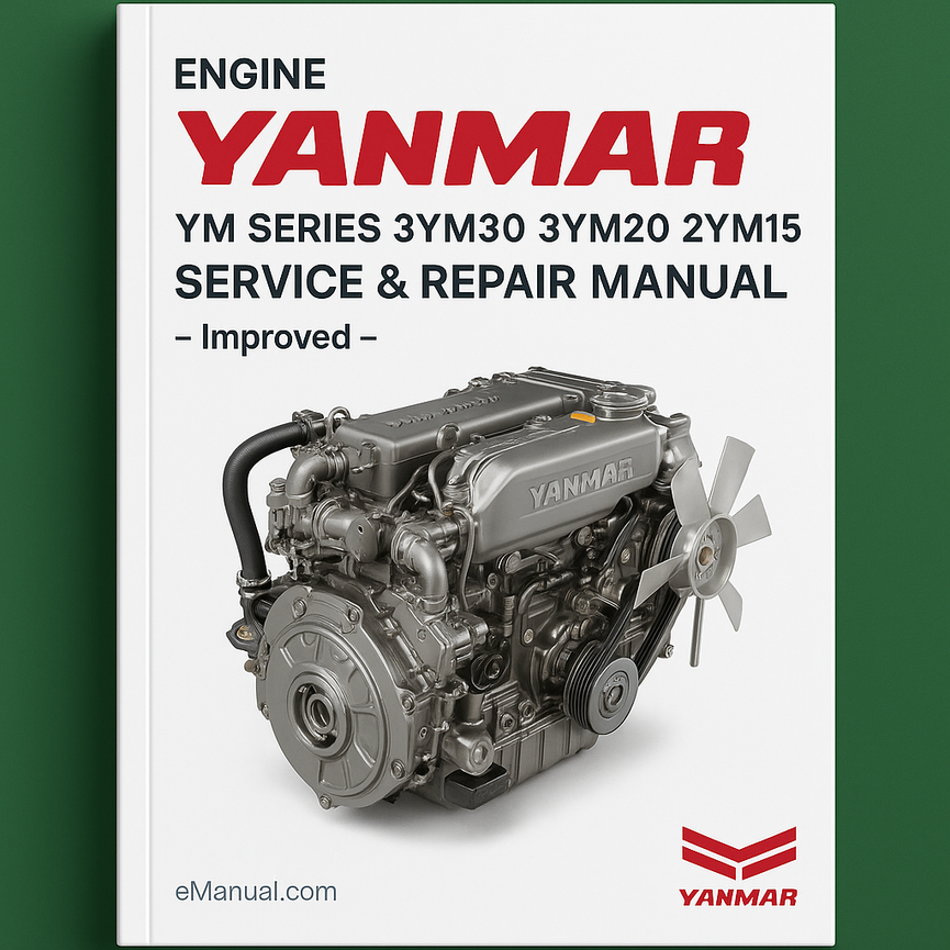 Yanmar YM Series 3YM30 3YM20 2YM15 Engine Service & Repair Manual - Improved - Download PDF