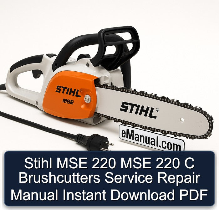 Stihl MSE 220 C Brushcutters Service Repair Workshop Manual PDF