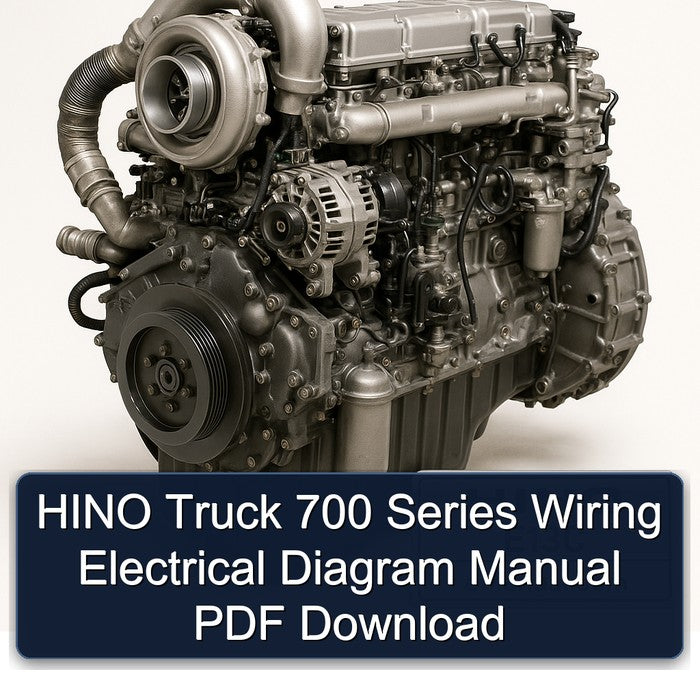 Hino E13C Truck 700 Series Electrical Wiring Diagrams PDF