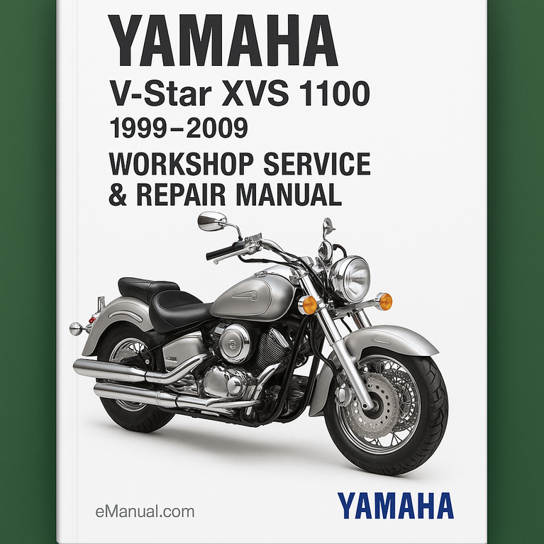 Manual de reparación y servicio de taller de Yamaha V-Star XVS 1100 1999-2009