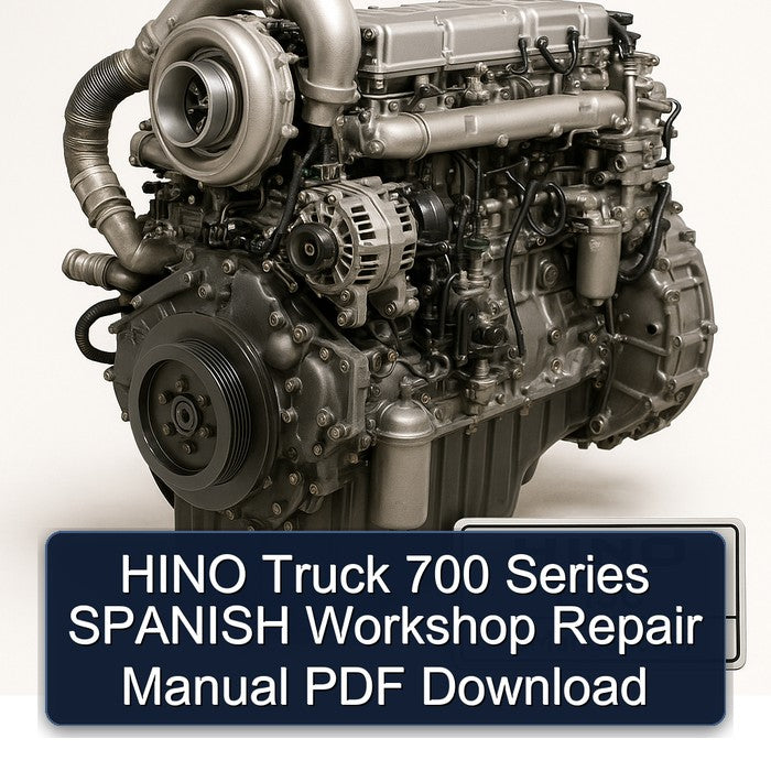 Hino E13C Truck 700 Series Spanish Service Repair Workshop Manual PDF