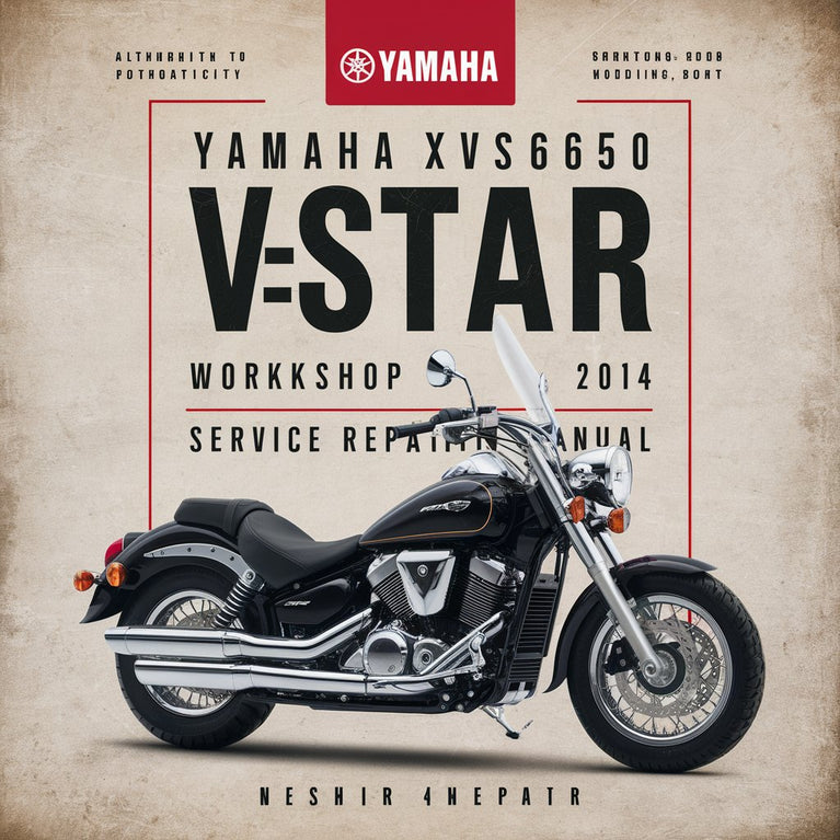 Manual de reparación y servicio del taller Yamaha XVS650 V-Star 1998-2014