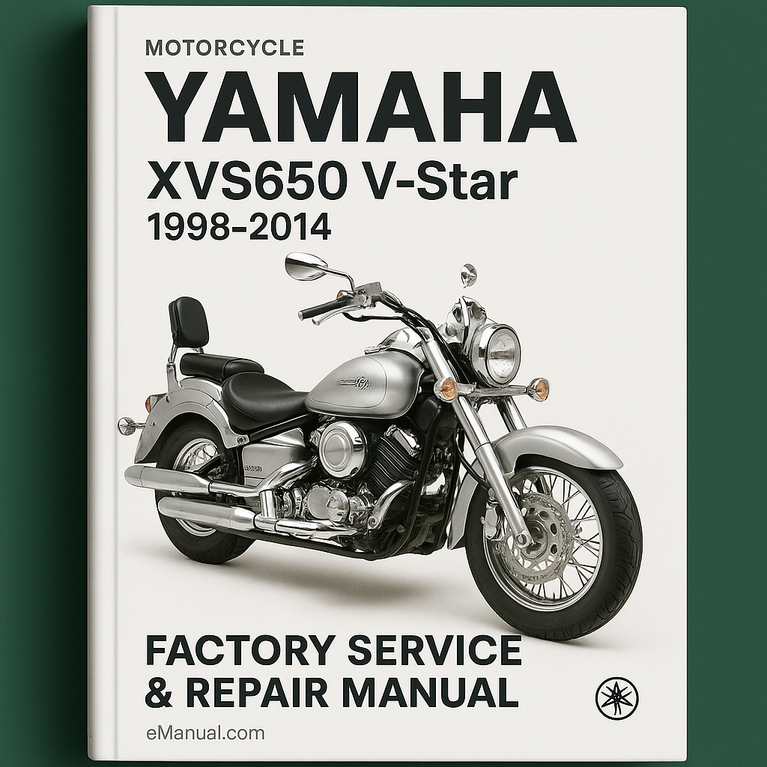 Yamaha XVS650 V-Star 1998-2014 Factory Service Repair Manual
