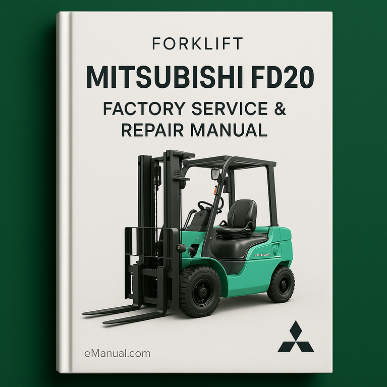 Mitsubishi FD20 Gabelstapler Werkswartungs- und Reparaturhandbuch