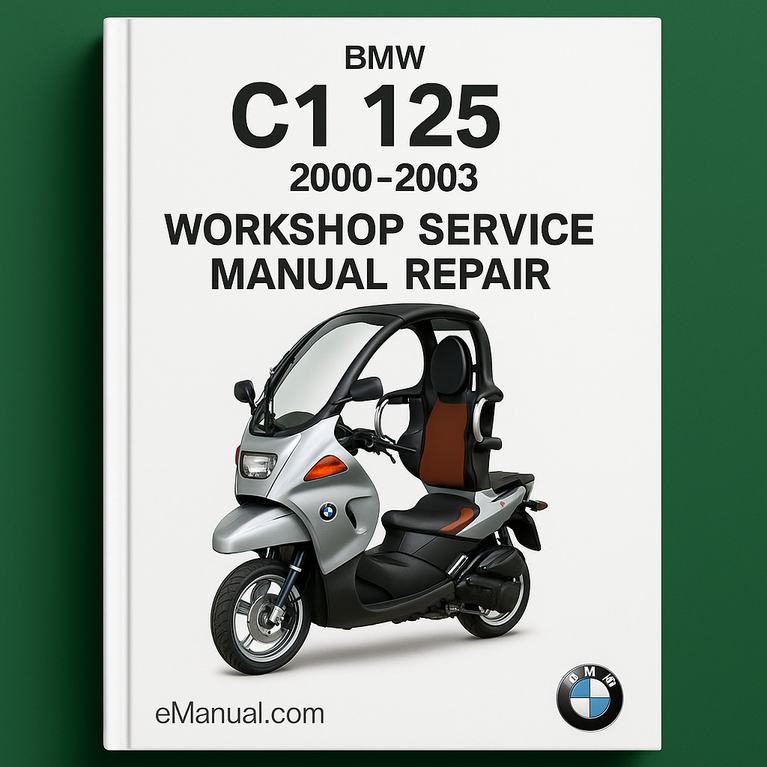 BMW C1 125 2000-2003 Workshop Service Manual Repair