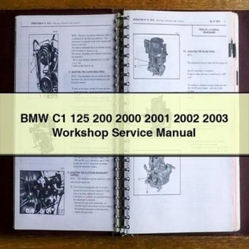 BMW C1 125 200 2000 2001 2002 2003 Workshop Service Manual PDF Download