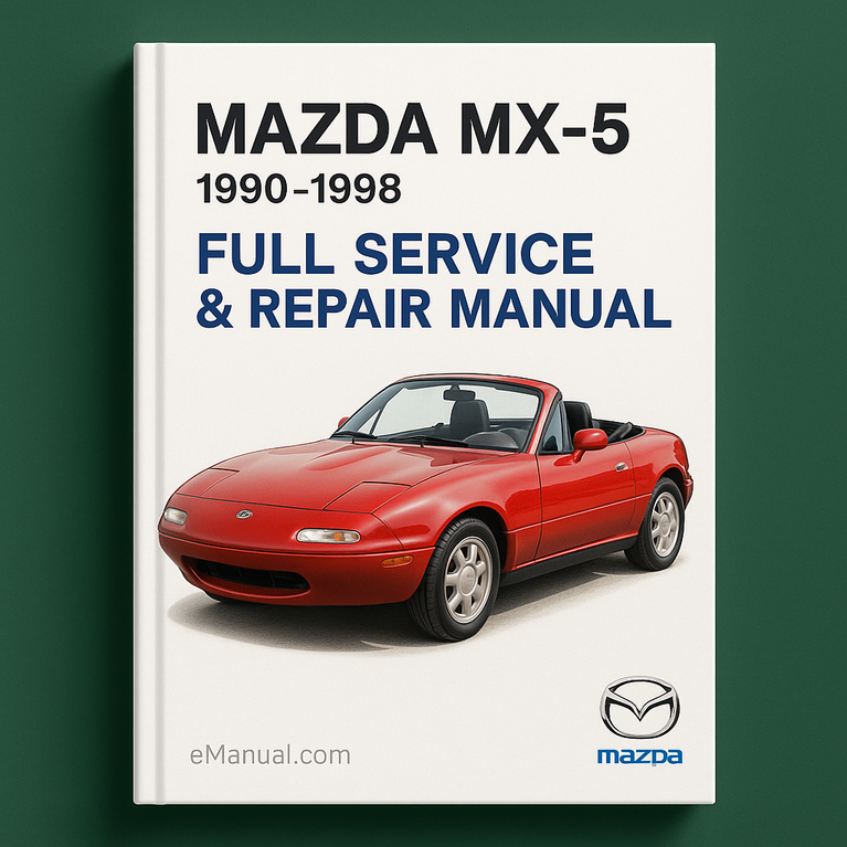 Mazda MX5 MX-5 1990-1998 Komplettes Service-Reparaturhandbuch