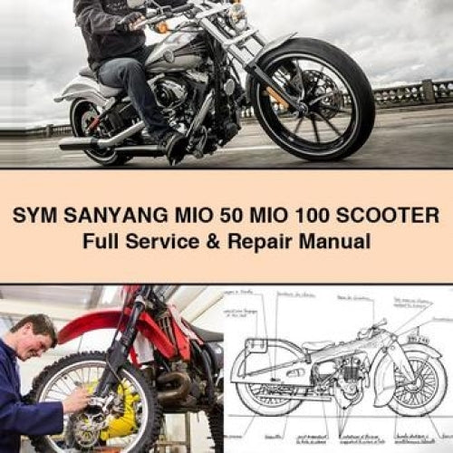 Sym Mio Sanyang 50 100 Scooter Service Repair Workshop Manual PDF