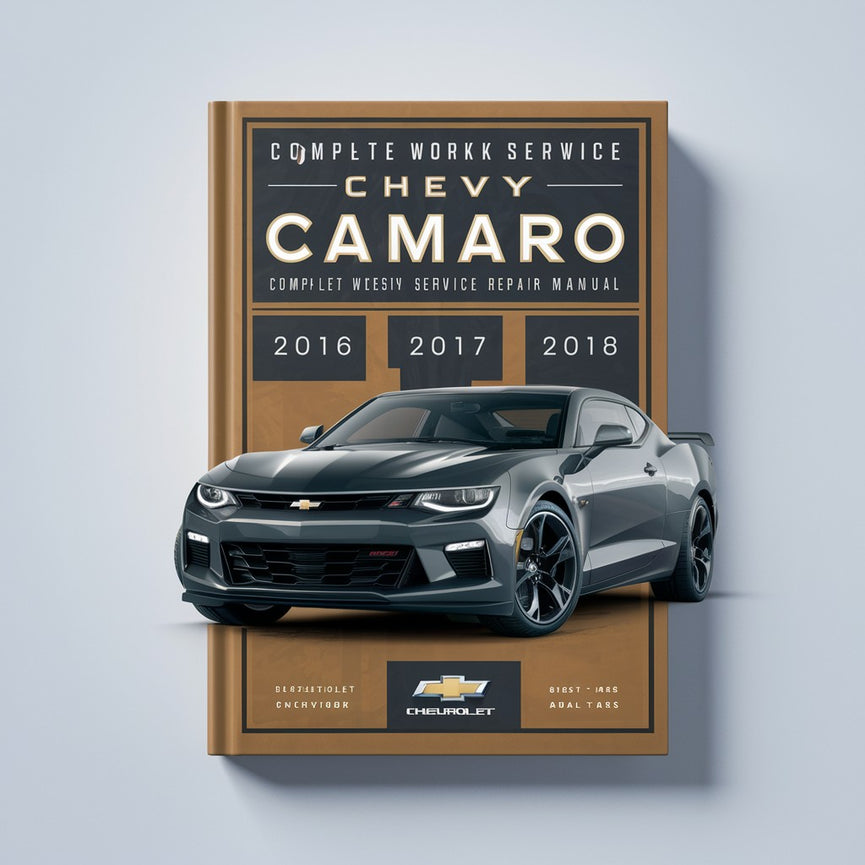 Chevrolet Chevy Camaro 2,0 l, 3,6 l, 6,2 l, komplettes Werkstatthandbuch, Service- und Reparaturhandbuch 2016, 2017, 2018