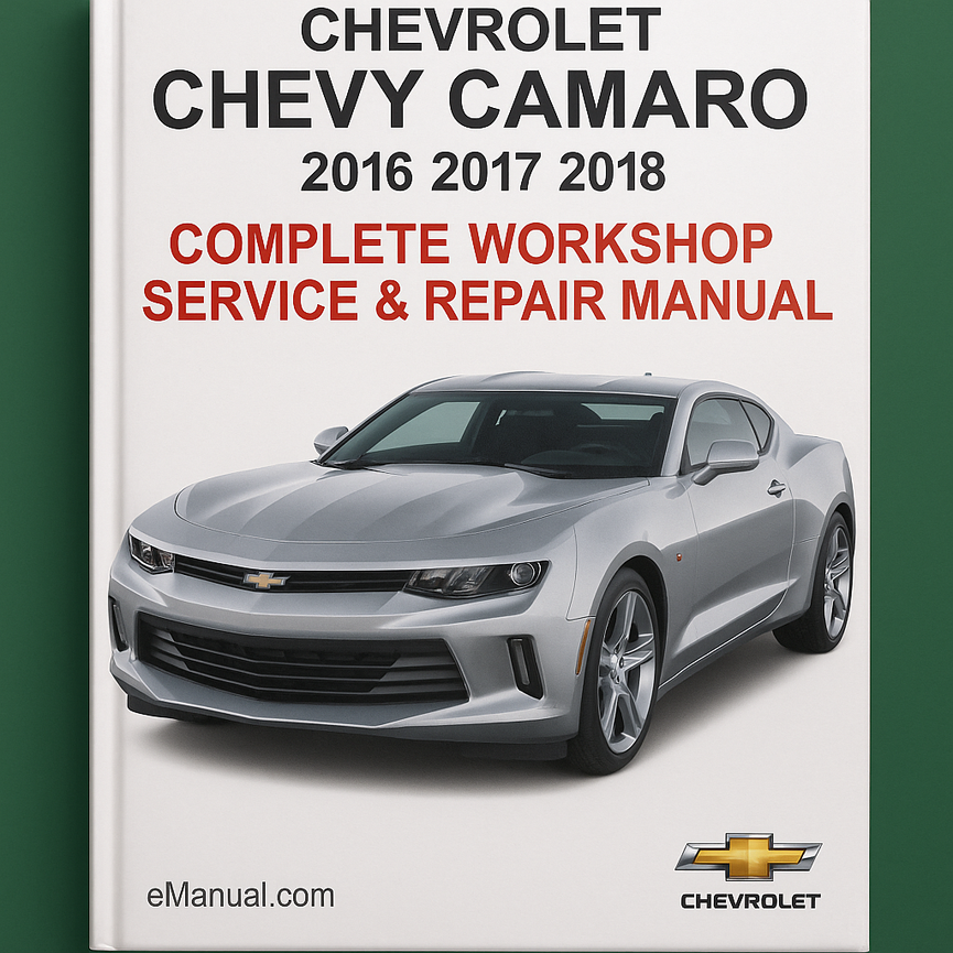 Chevrolet Chevy Camaro Komplettes Werkstatthandbuch 2016 2017 2018