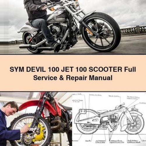 Sym Jet Devil 100 Scooter Service Repair Workshop Manual PDF
