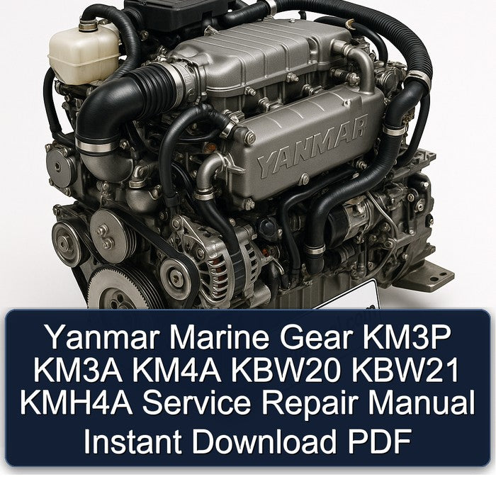 Yanmar Marine Gear KM3P KM3A KM4A KBW20 KBW21 KMH4A Service Repair Workshop Manual PDF