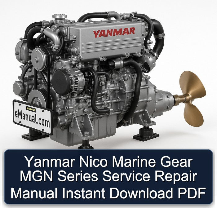 Yanmar Nico Marine Gear MGN Series Service Repair Workshop Manual PDF