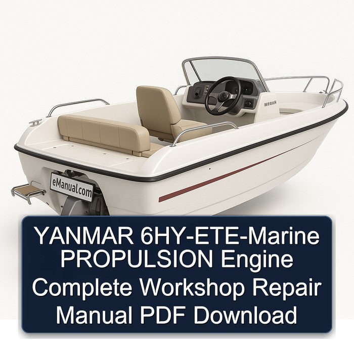 Yanmar 6hy-ete-marine Propulsion Engine Service Repair Workshop Manual PDF
