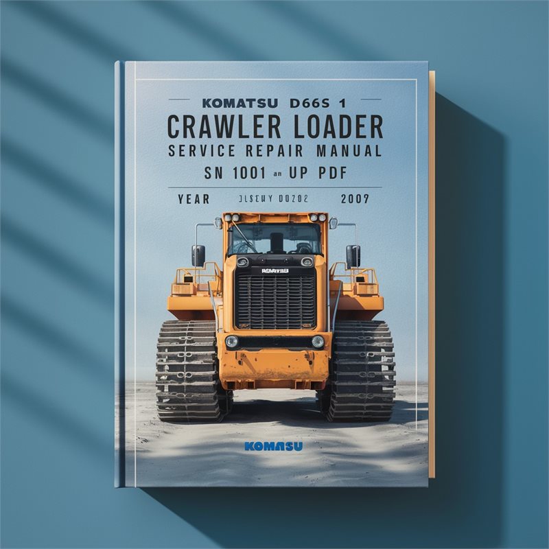 Komatsu D66S-1 Crawler Loader -sn 1001 Up Service Repair Workshop Manual PDF