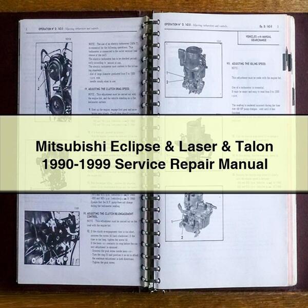 Mitsubishi Eclipse & Laser & Talon 1990-1999 Service Repair Manual