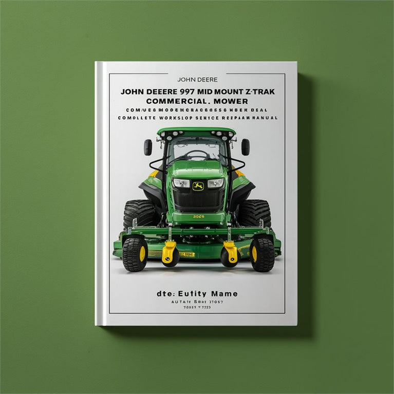 John Deere 997 Mid Mount Z-Trak Commercial Mower TM2259 Complete