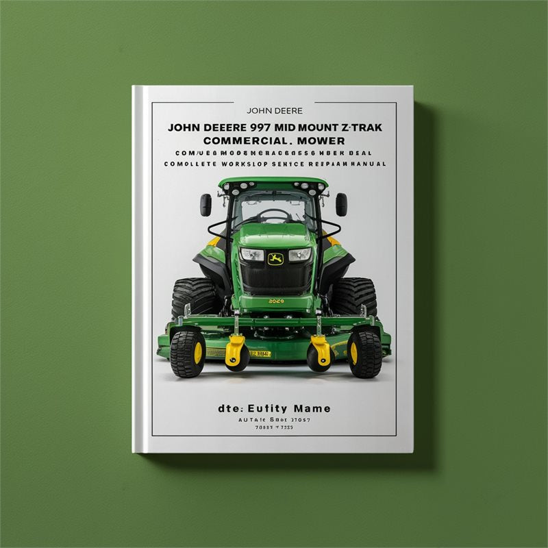 John Deere 997 Mid Mount Z-Trak Commercial Mower TM2259 Complete