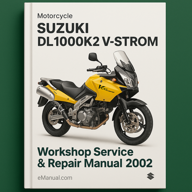 Suzuki DL1000K2 V-Strom Motorrad Werkstatt Service Reparaturhandbuch 2002