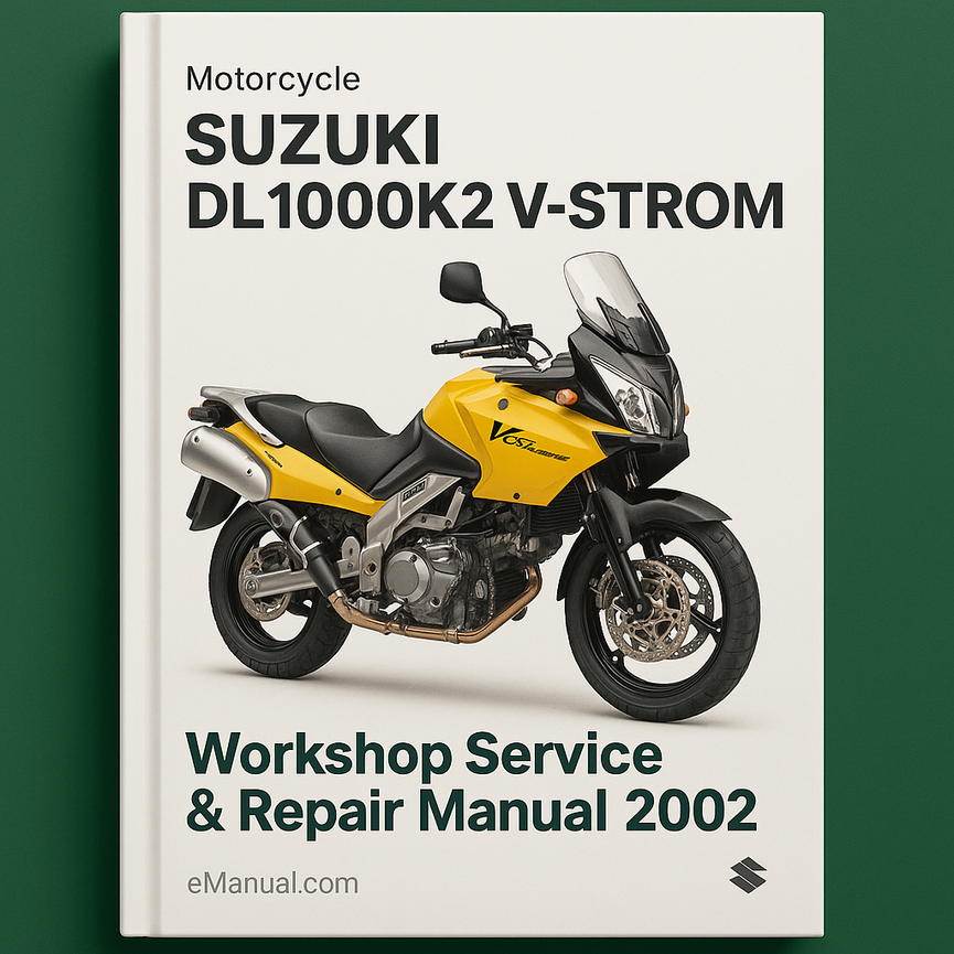 Suzuki DL1000K2 V-Strom Motorrad Werkstatt Service Reparaturhandbuch 2002