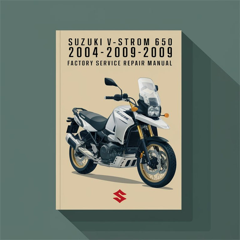 2004-2009 Suzuki FA Models V-STROM 650 Service Repair Workshop Manual PDF