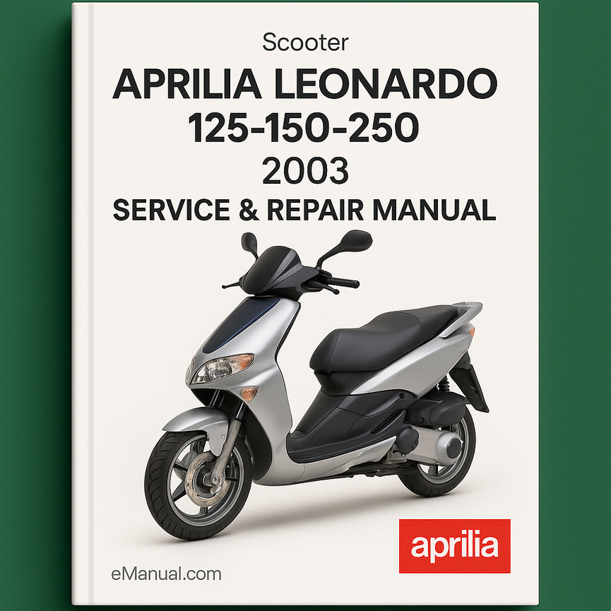 Aprilia Leonardo 125-150-250 2003 Service-Reparaturhandbuch