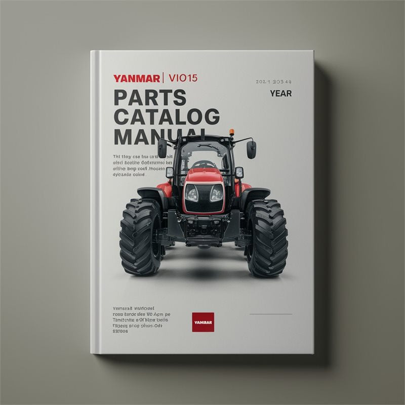 Yanmar BY Series VIO15 Parts Catalog PDF