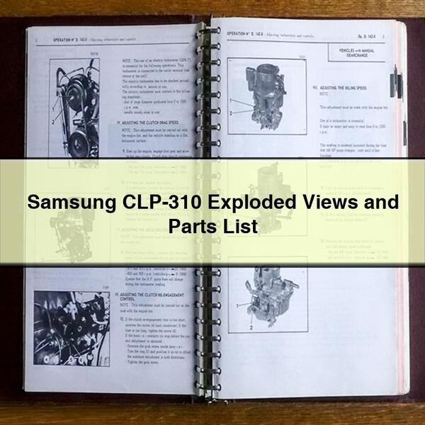 Samsung CLP-310 Exploded Views and Parts List