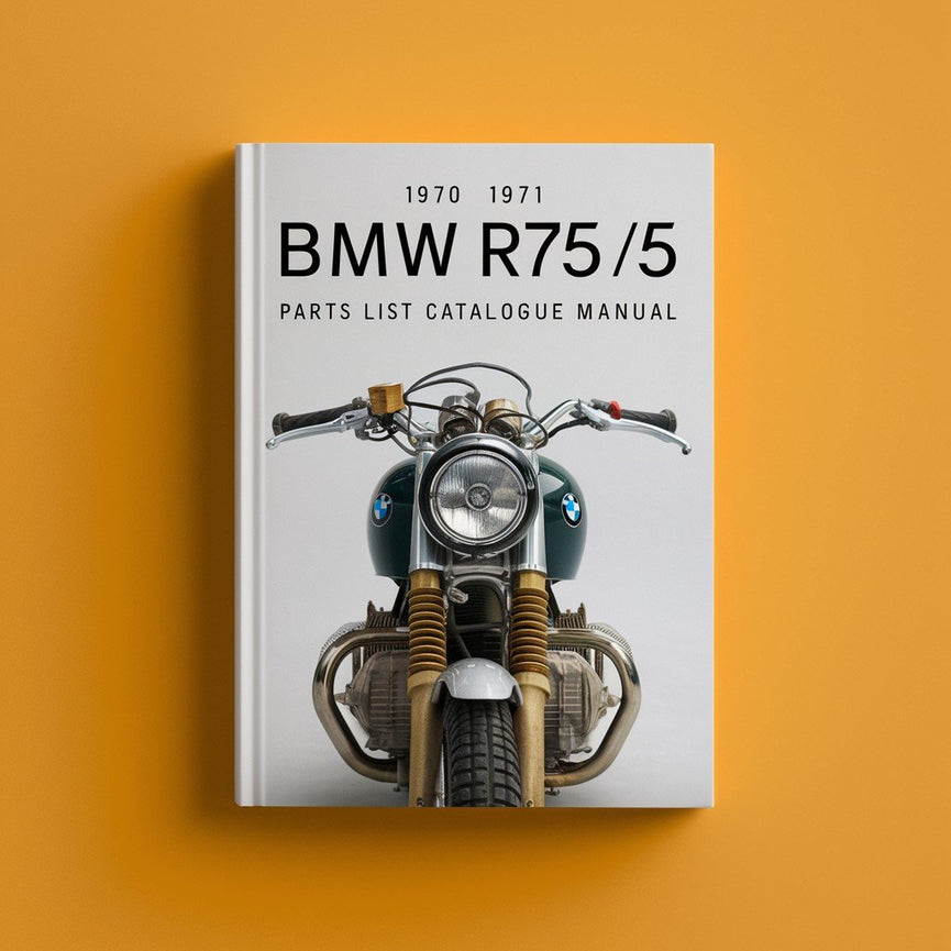 1970 1971 BMW R75/5 parts list catalogue Manual View webpages (   )