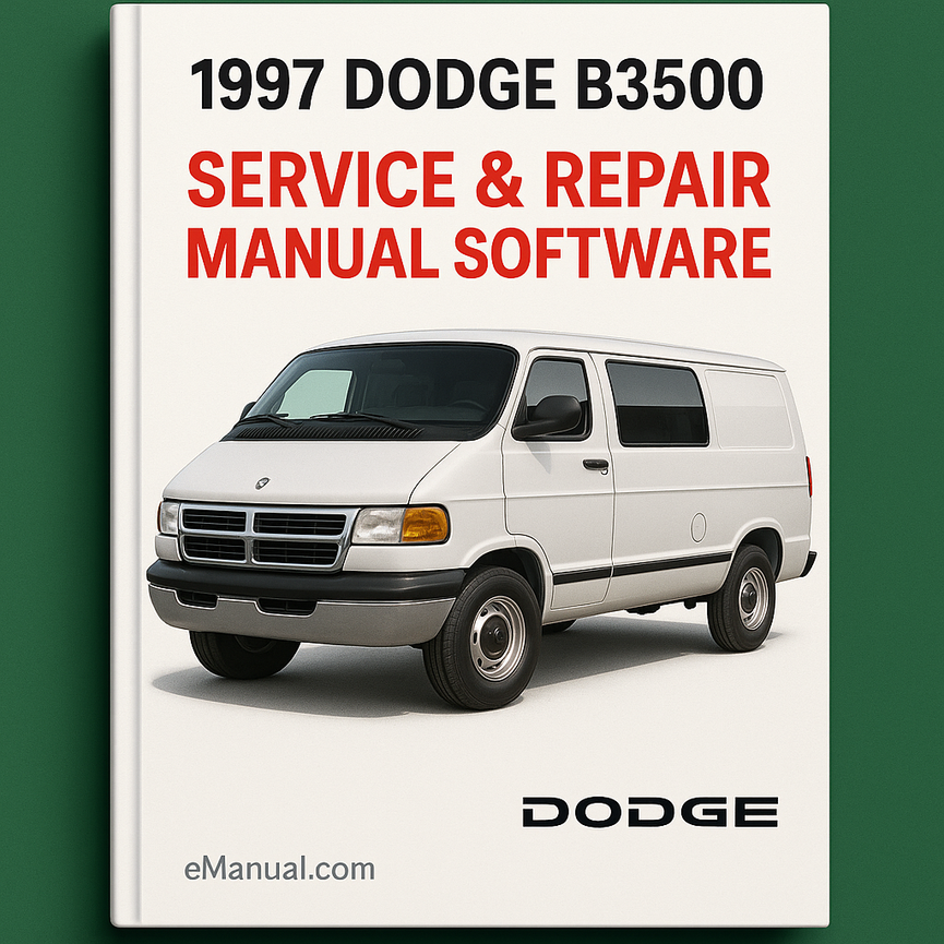 1997 Dodge B3500 Service & Repair Manual Software