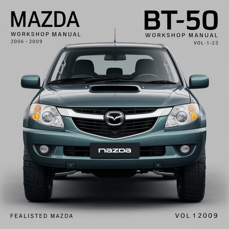 Mazda BT 50 BT-50 VOL1-2-3 2006-2009 UPDATED Workshop Manual