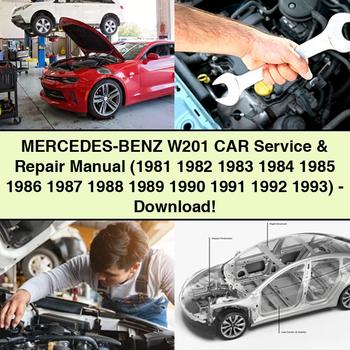 Manual de servicio y reparación del Mercedes-BENZ W201 CAR (1981 1982 1983 1984 1985 1986 1987 1988 1989 1990 1991 1992 1993)-