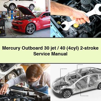 Manual de reparación y servicio del motor fueraborda Mercury de 30 jets/40 (4 cilindros) de 2 tiempos