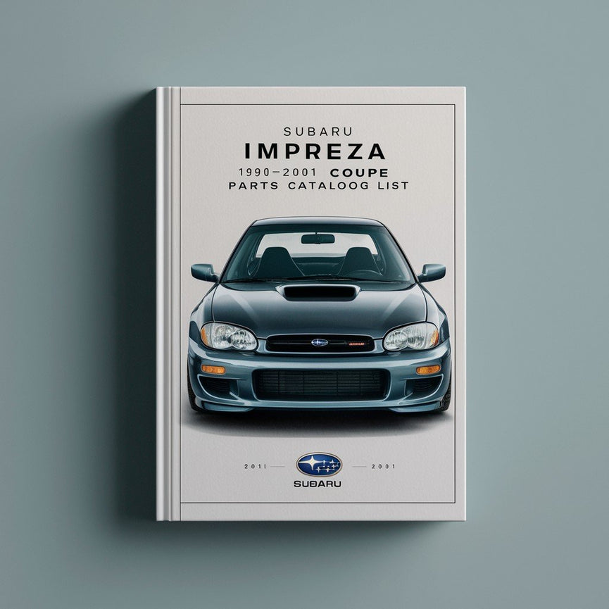 Lista de piezas del catálogo del cupé Subaru Impreza 1999-2001