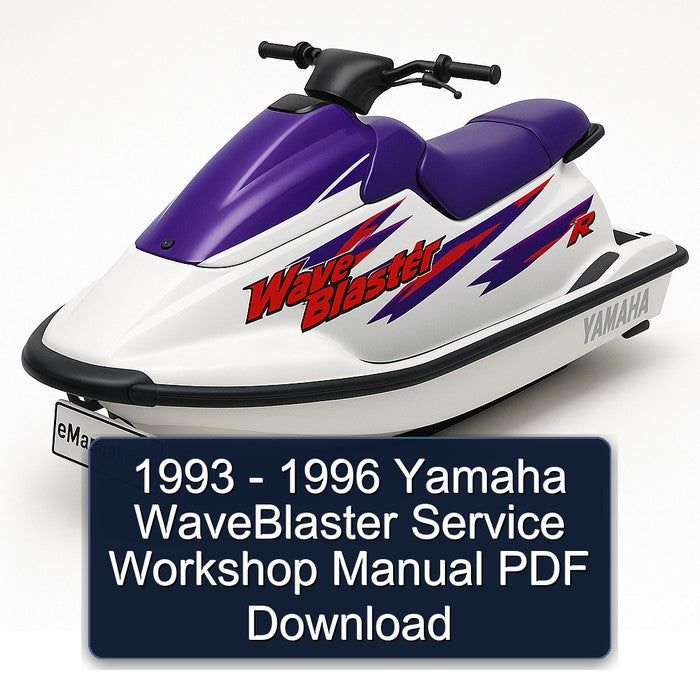 1993-1996 Yamaha Waveblaster Service Repair Workshop Manual PDF