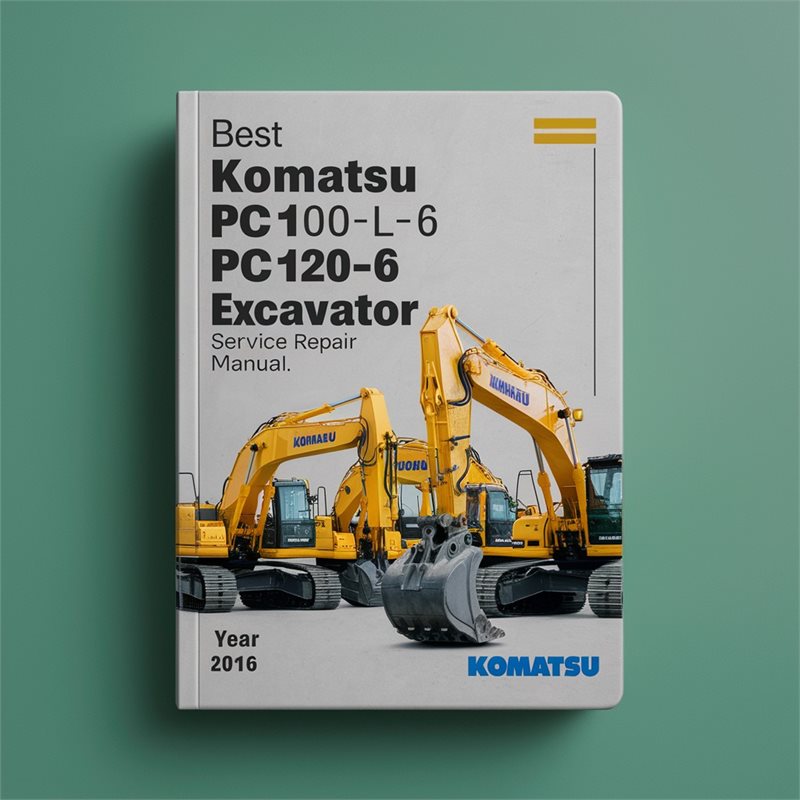 Best Komatsu PC100-6 Pc100l-6 PC120-6 Pc120lc-6 PC130-6 Excavator Service Repair Workshop Manual PDF