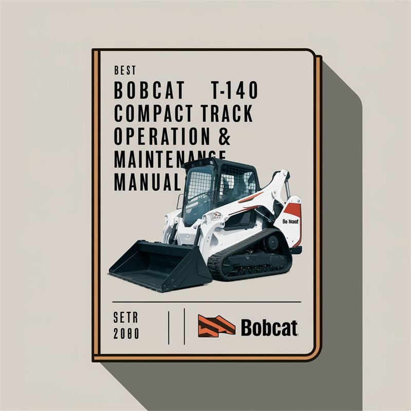 Best Bobcat T140 Compact Track Loader Operation Service Repair Workshop Manual PDF