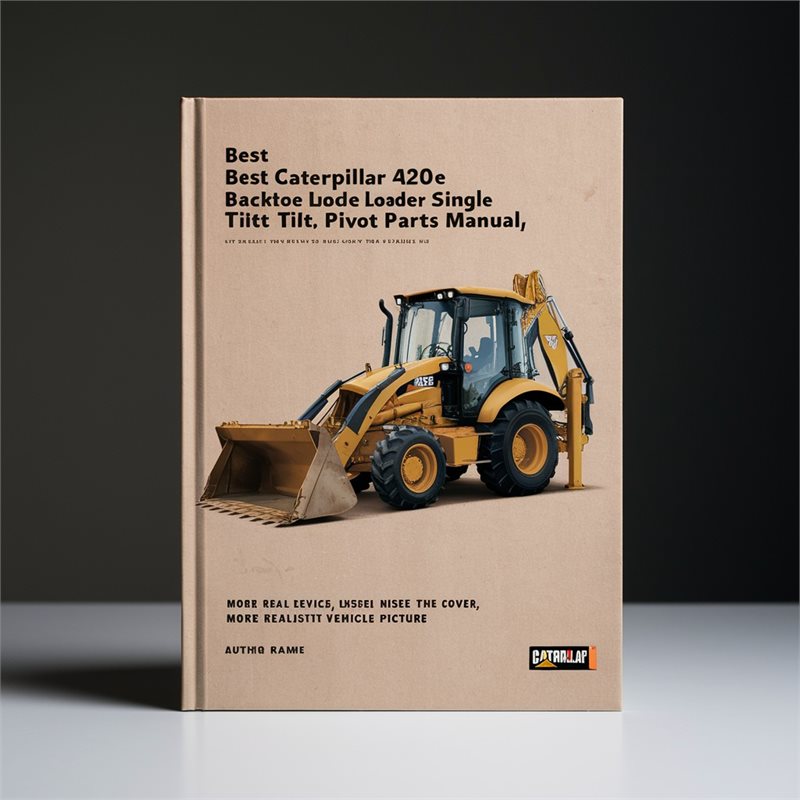 Best Caterpillar 420E Backhoe Loader Single Tilt Center Pivot Parts Catalog PDF