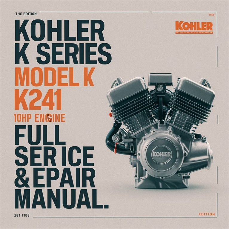Kohler K Series Model K241 10HP Engine Service Repair Workshop Manual PDF
