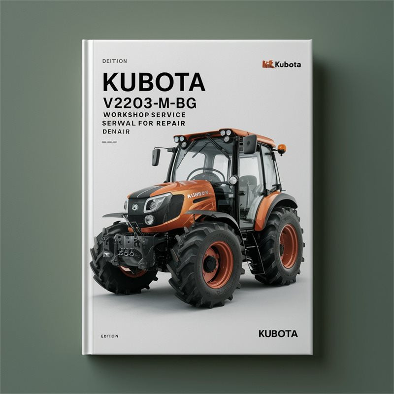Kubota V2203-m-bg Service Repair Workshop Manual PDF