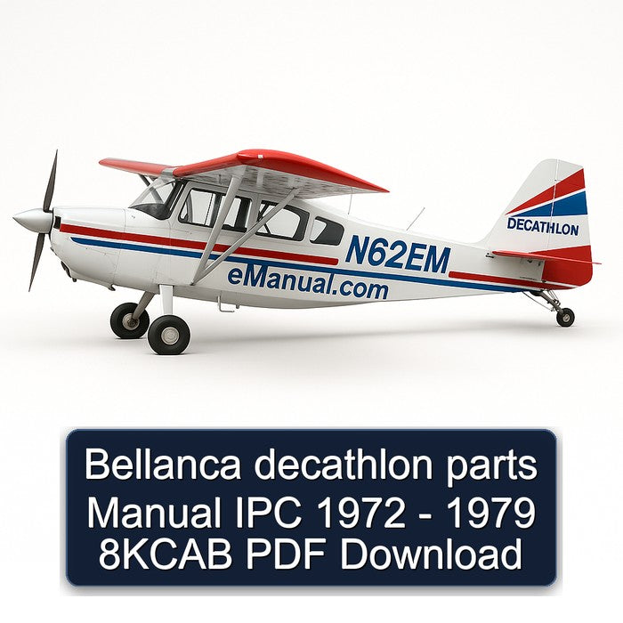 1972-1979 Bellanca Decathlon Parts IPC - 8KCAB Catalog PDF