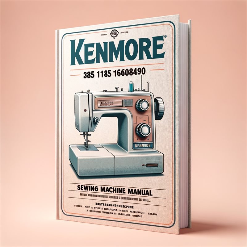Kenmore 385 11608490 12814490 Sewing Machine Service Repair Workshop Manual PDF
