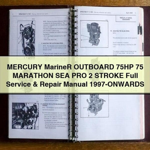 MERCURY MarineR OUTBOARD 75HP 75 MARATHON SEA PRO 2 STROKE Full Service & Repair Manual 1997-ONWARDS