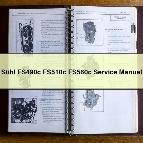 Stihl FS490C FS510C FS560C Service Repair Workshop Manual PDF